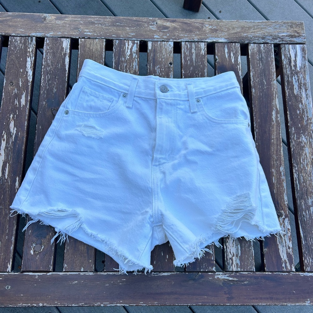Levi Distressed Denim Shorts